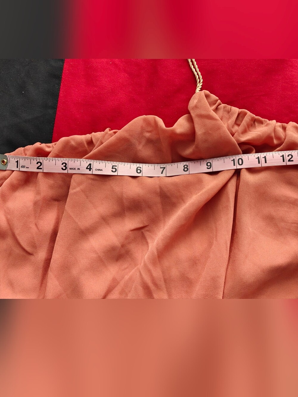ASTR Peach Elastic Strapless Top, Size M